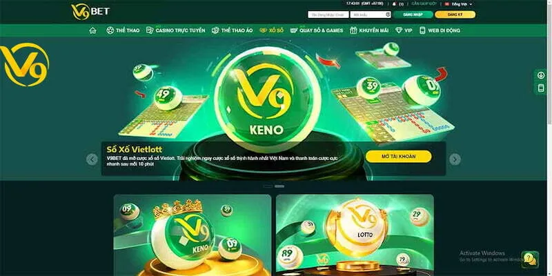 Giới thiệu các loại hình cá cược xổ số tại V9bet