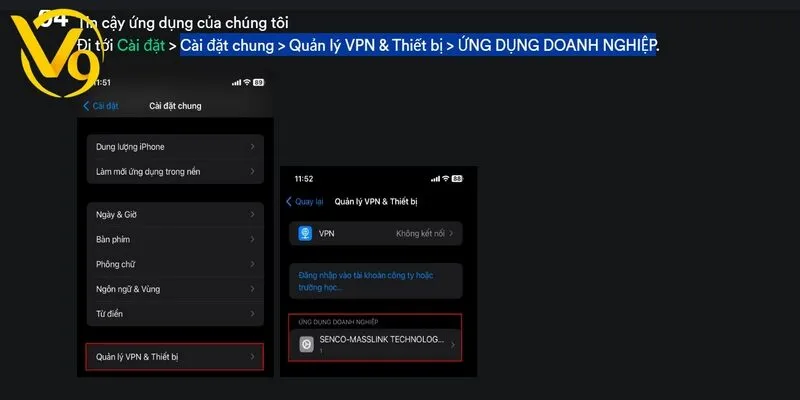 Tải ứng dụng cho iOS cần thiết lập chế độ đáng tin cậy